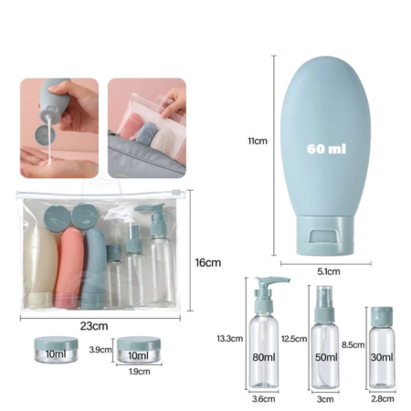 Kit 4 Potes Para Líquidos - PortableLiquids™